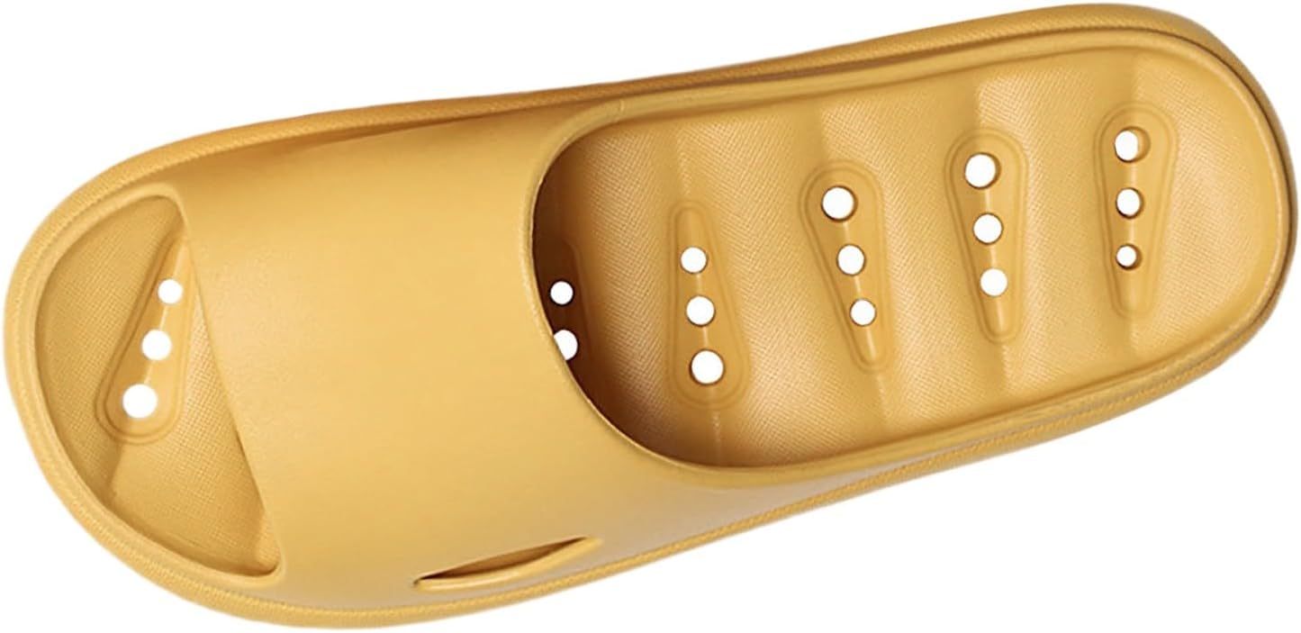 

Мужские тапочки широкого размера, женские шлепанцы для душа, подростковые тапочки для девочек, женские слайды с цветочным узором Generic, желтый