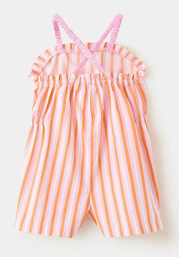 Детский комбинезон Mango Kids, оранжевый/розовый — фото 3