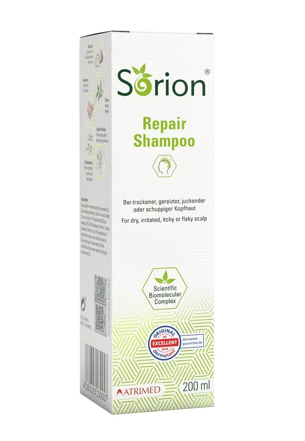 Шампунь для всех типов волос Repair shampoo Sorion, honigfarben 200 мл — фото 3