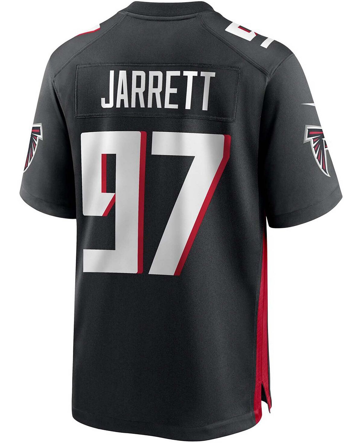 Мужская футболка grady jarrett black atlanta falcons game jersey Nike, черный — фото 3