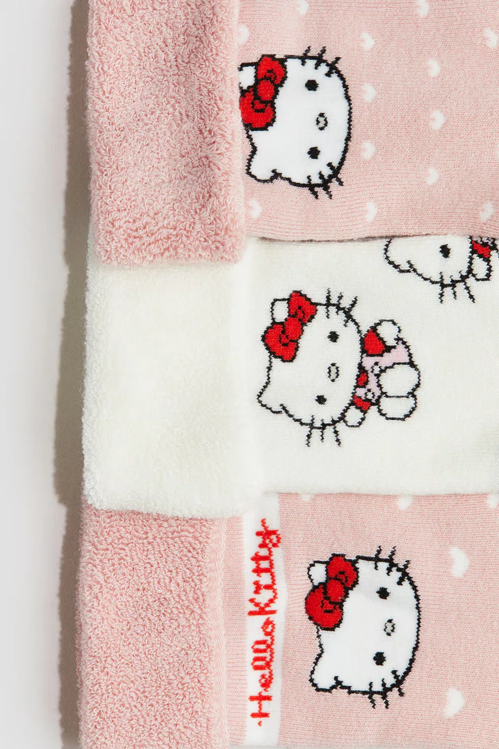 Набор из 3 махровых носков H&M, Helles Mattrosa/Hello Kitty — фото 4