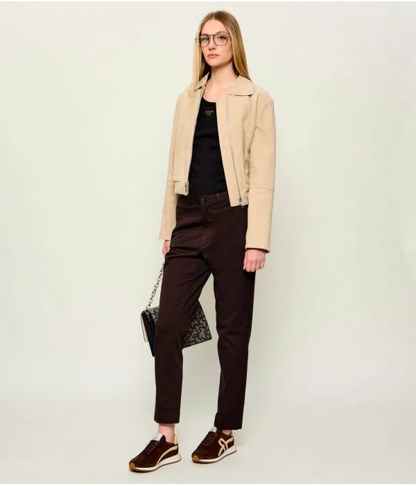 Женские чиносы с зауженным кроем Polo Ralph Lauren, коричневый — фото 2