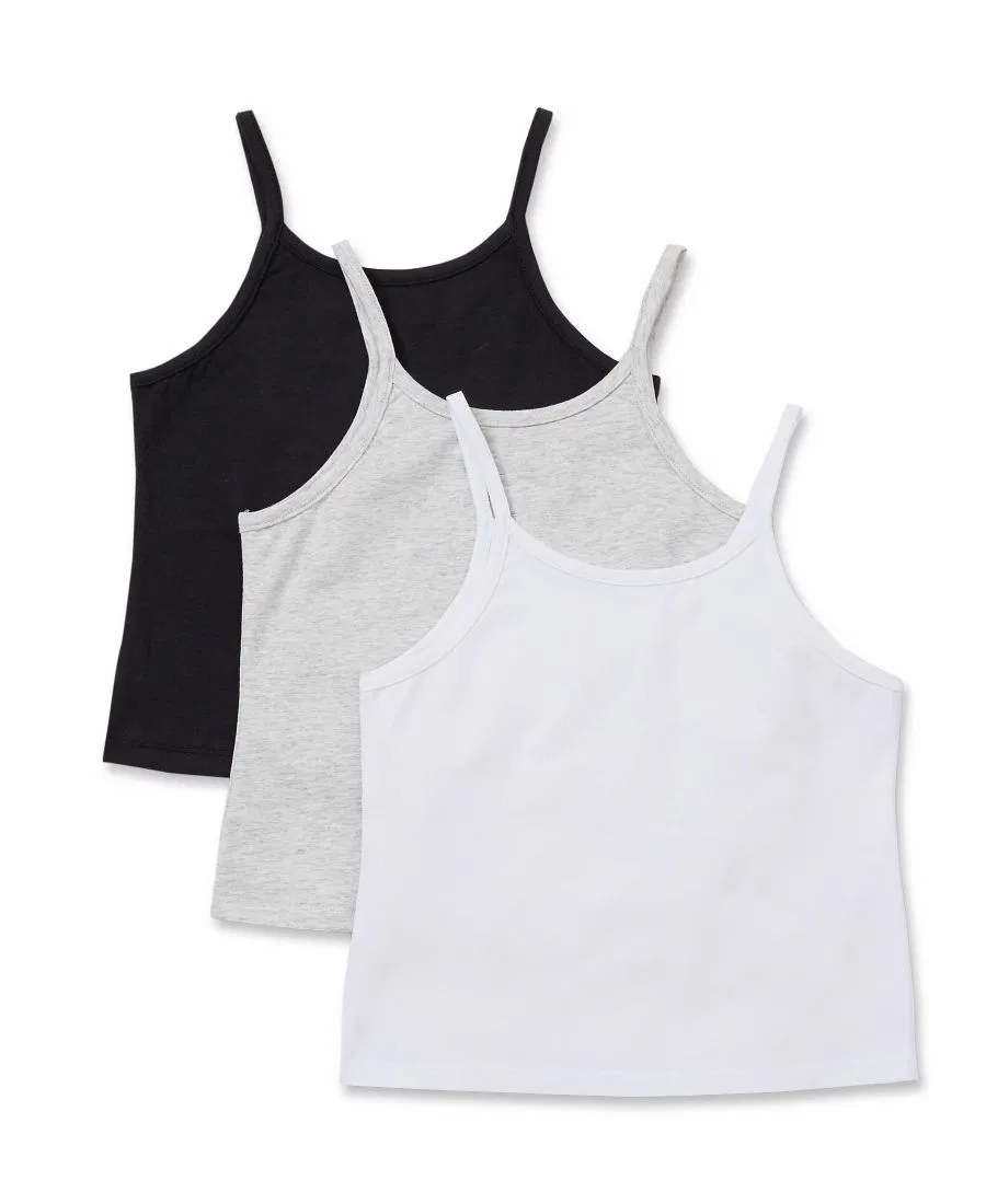 Комплект маек 3 шт. с принтом Lands' End, White/Gray/Black