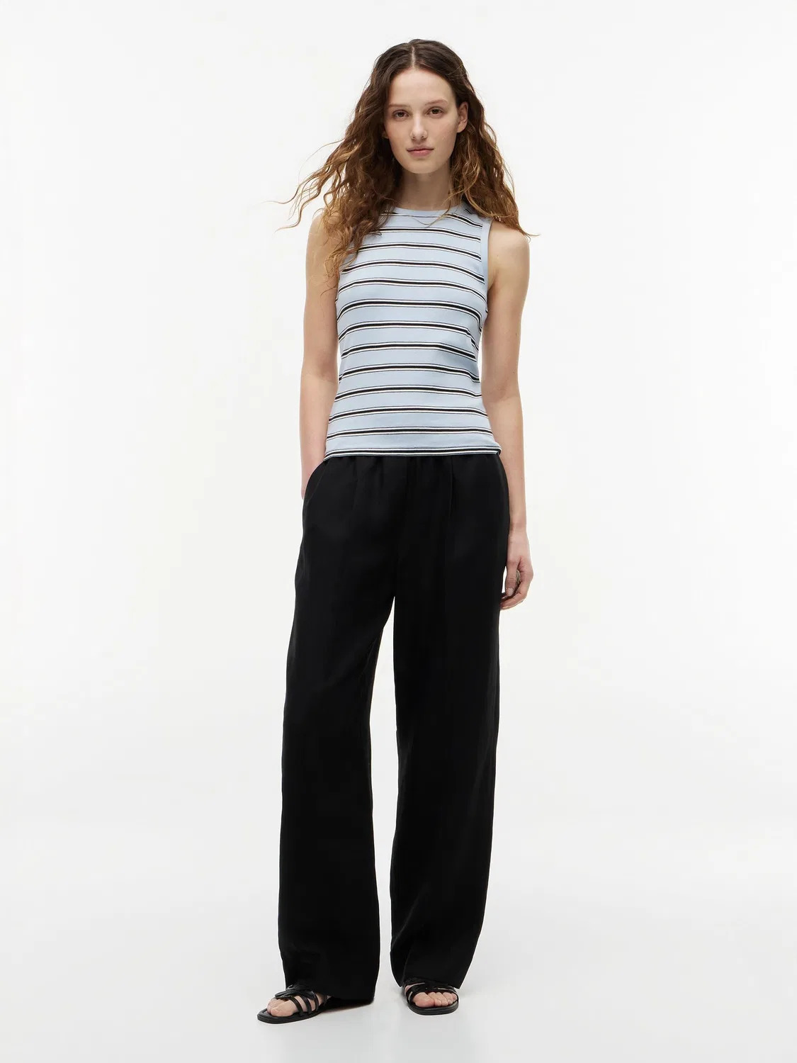 Топ-майка с полосками, Slim Fit Tommy Hilfiger, синий — фото 3