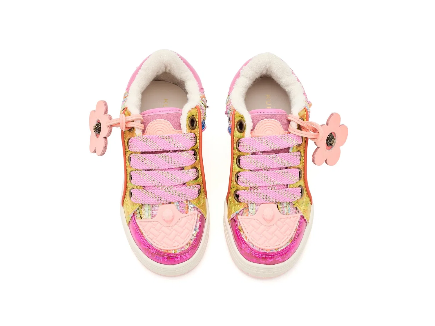 Кроссовки Mini Southbank Tag (для маленьких и больших детей) Kurt Geiger London Kids, Pink Multi — фото 3