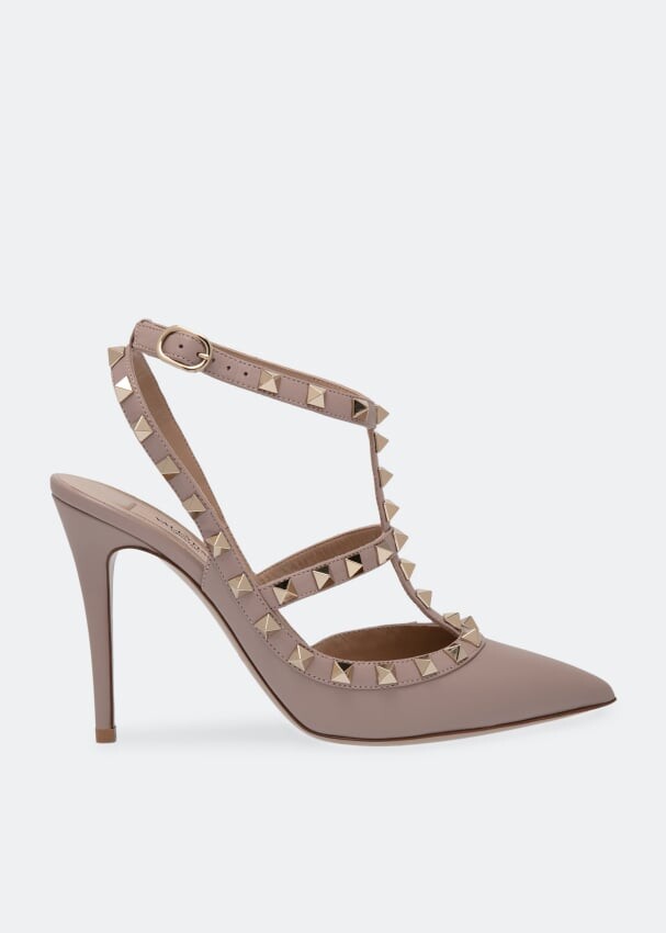 

Туфли VALENTINO GARAVANI Rockstud pumps, бежевый