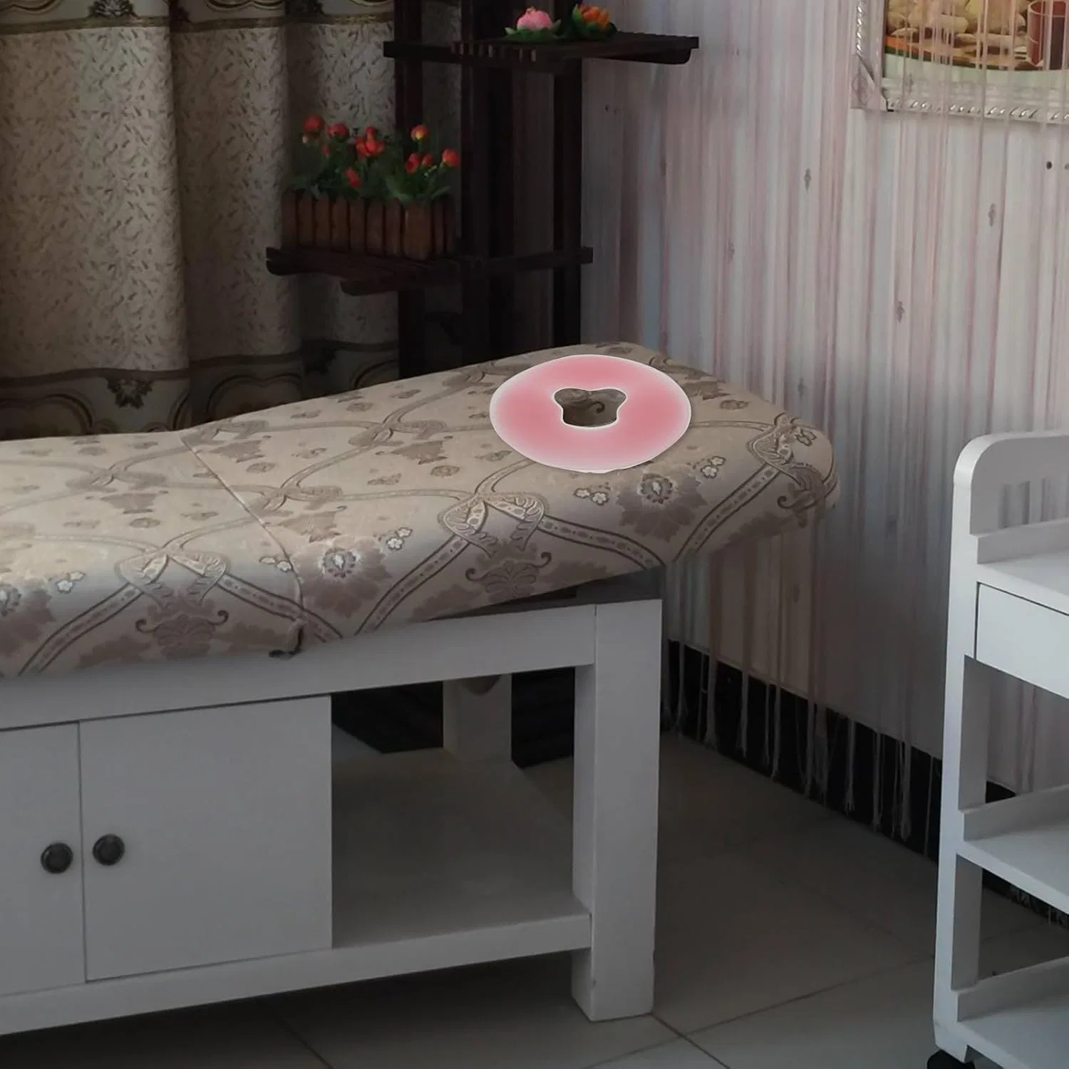Массажная подушка для лица из силикона MUCKLILY, Розовый — фото 4