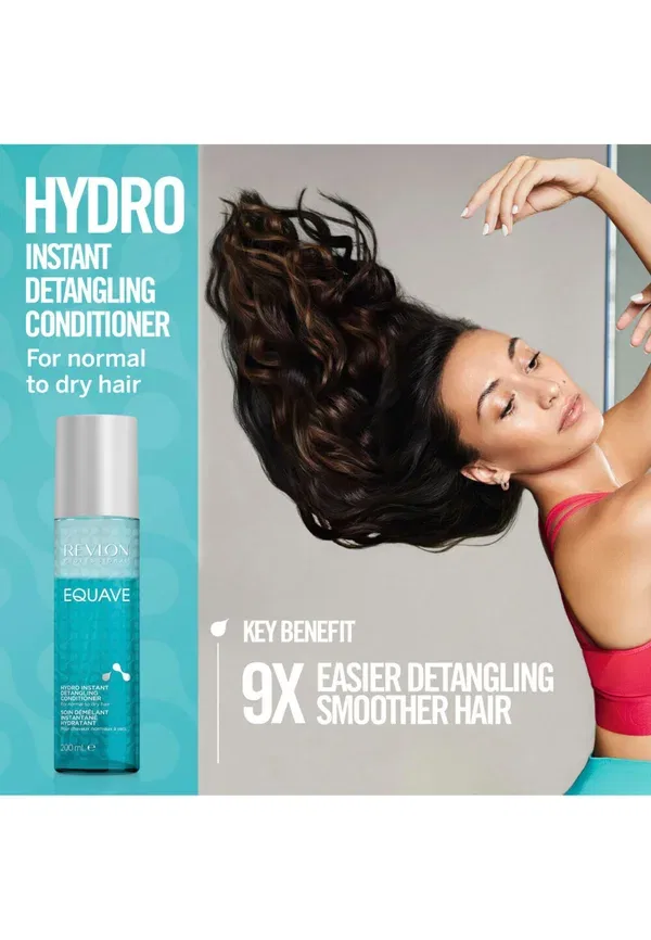 Кондиционер для всех типов волос Equave hydro professional bi-phase detangling conditioner, Revlon Professional 200 мл — фото 3