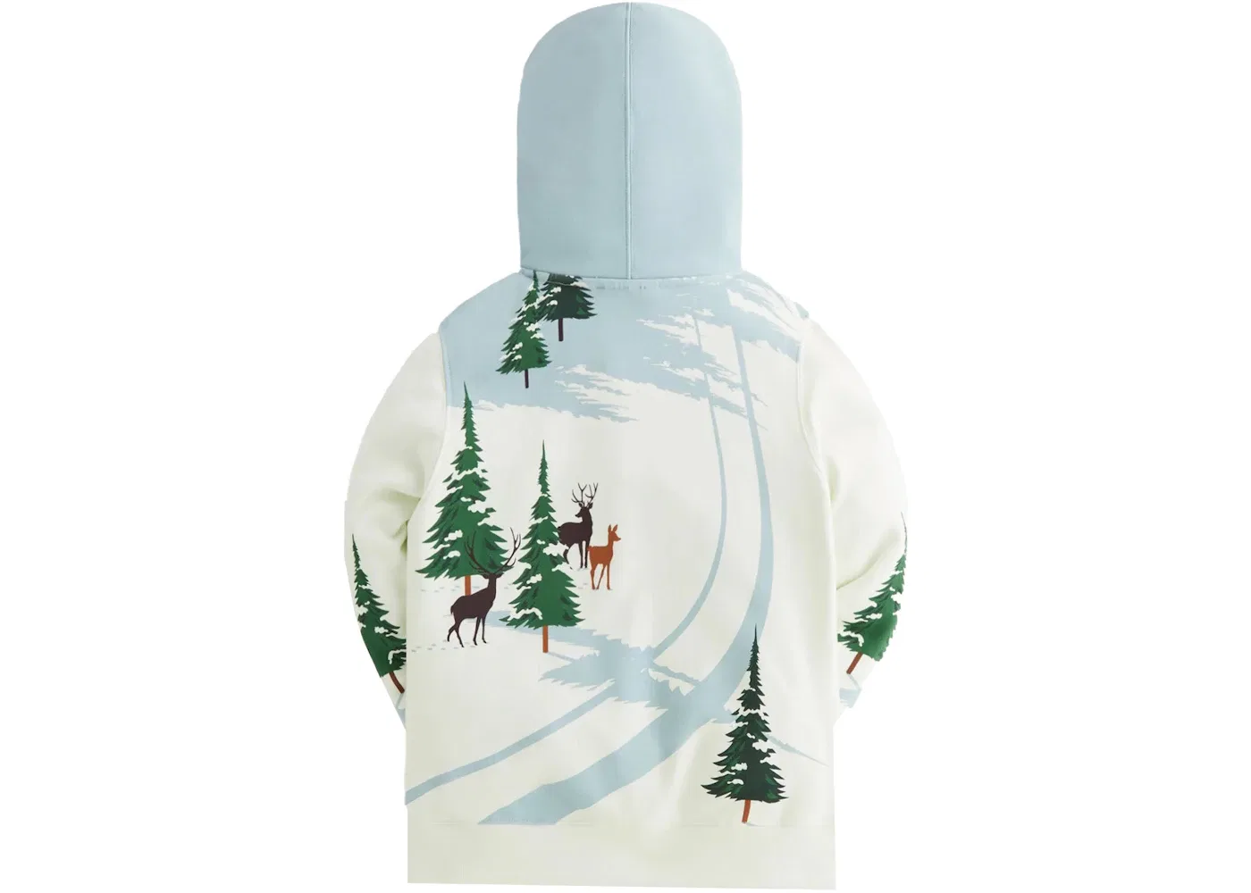 Детский худи с принтом Kithmas Kids Day Hoodie Kith, Chalk — фото 2