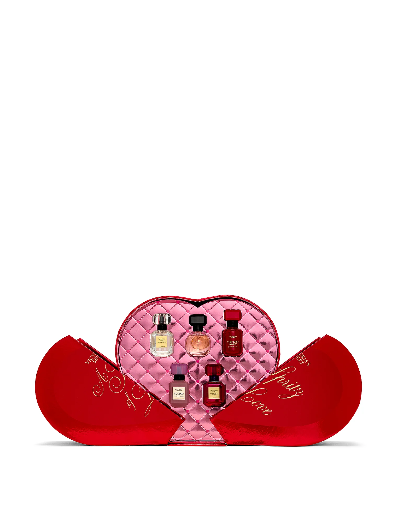 

Подарочный набор Victoria's Secret 5-Piece Fragrance Discovery Gift Set including Tease Sugar Fleur and Heart-Shaped