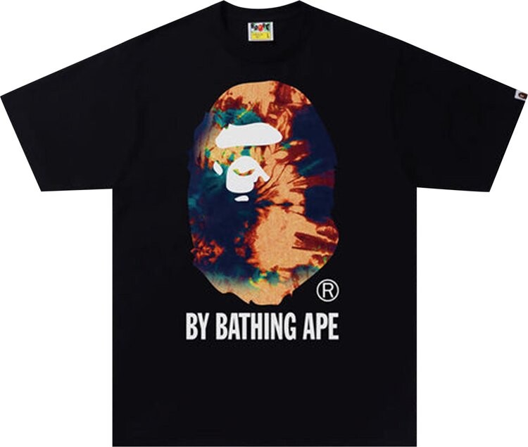 

Футболка BAPE Tie Dye By Bathing Ape Tee 'Black/Navy', черный