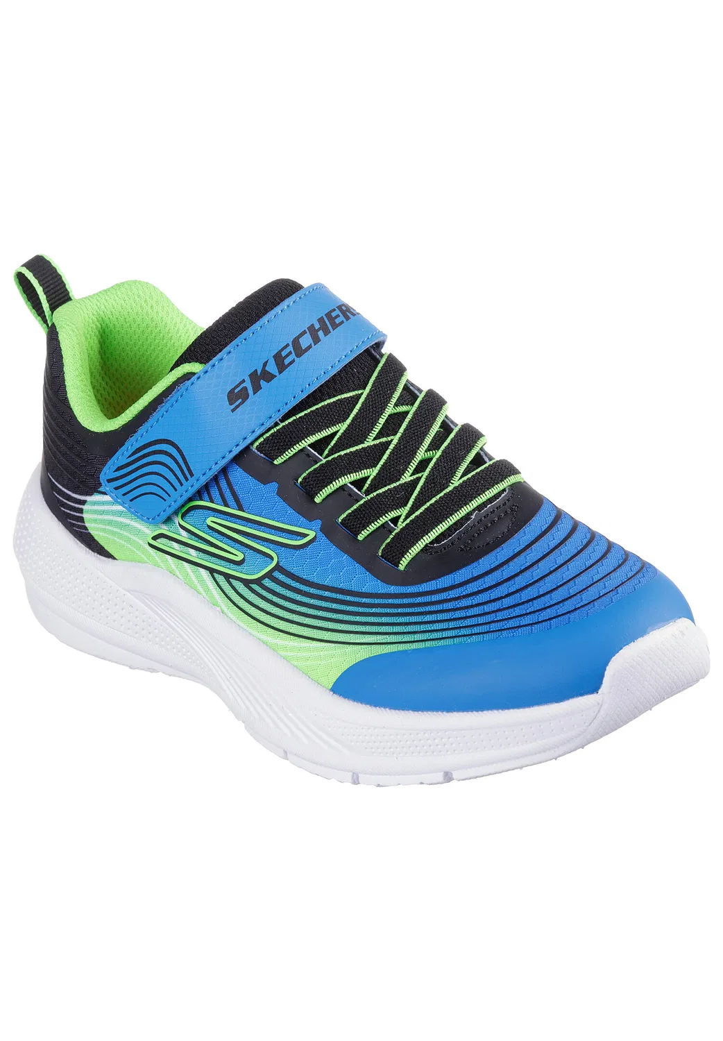 Детские кроссовки для мальчиков с дышащим верхом MICROSPEC ADVANCE Skechers, Konigsblau Schwarz