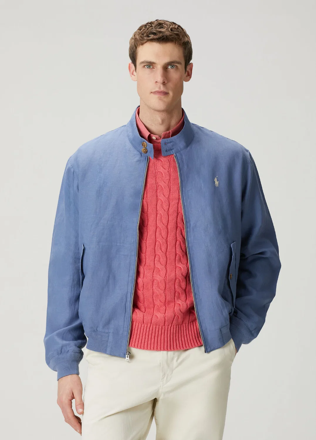 Мужской мятный плащ Polo Ralph Lauren, синий