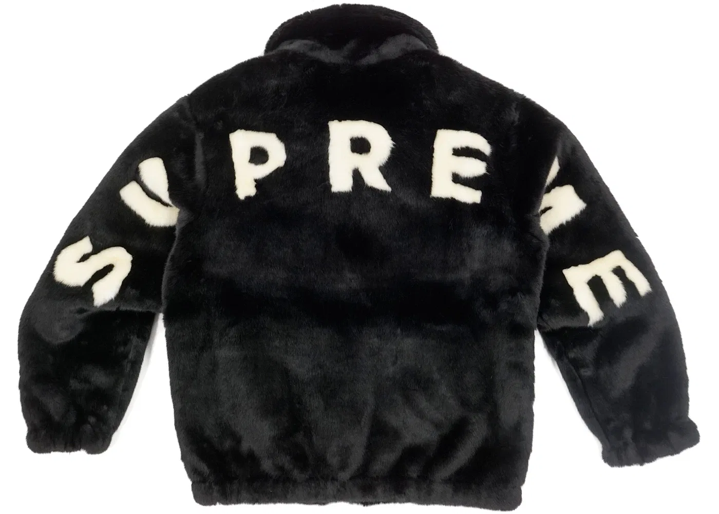 Мужская куртка-бомбер из искусственного меха Supreme, Black