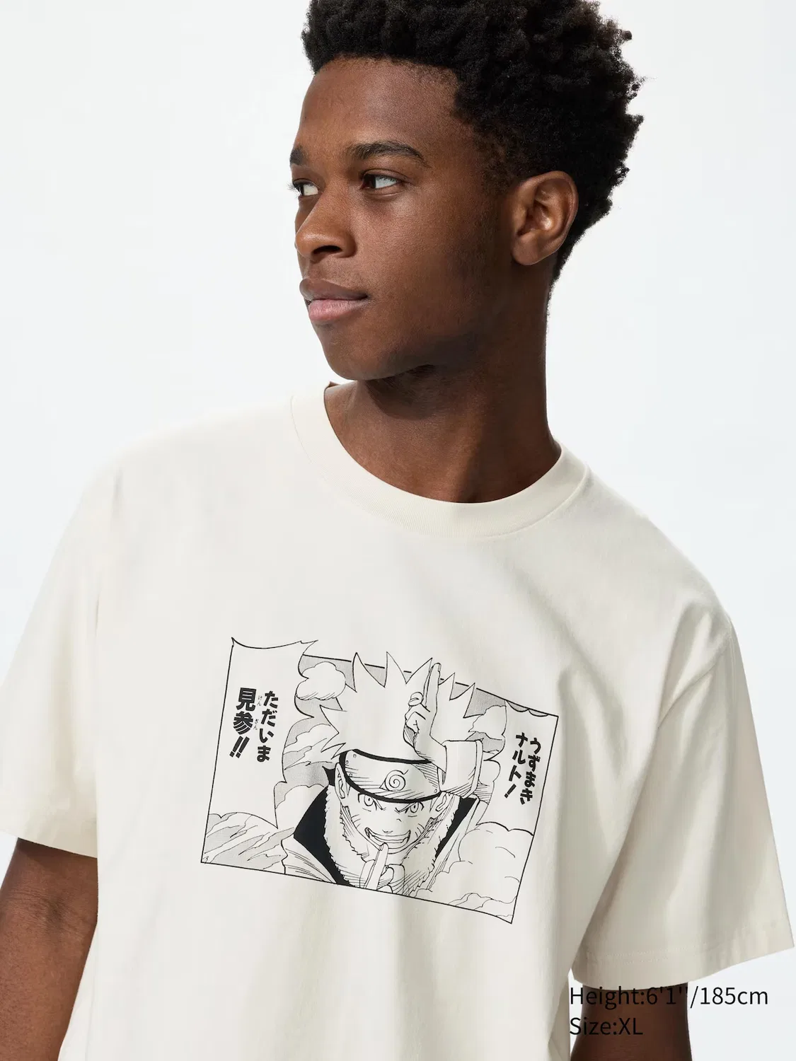 Футболка Uniqlo Manga ut shueisha 100th Наруто, графический принт, натуральный