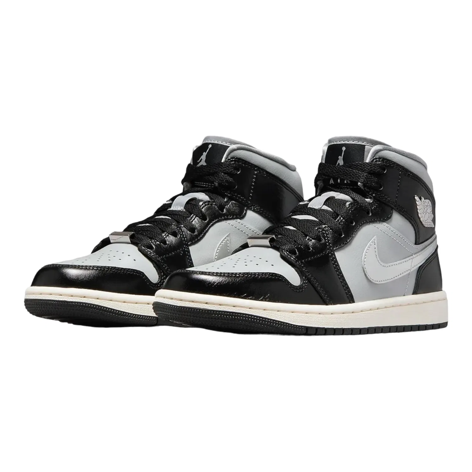 Мужская футболка хлопковая NIKE Sportswear Club NIKE, Black Light Grey Sail Metallic Silver — фото 3