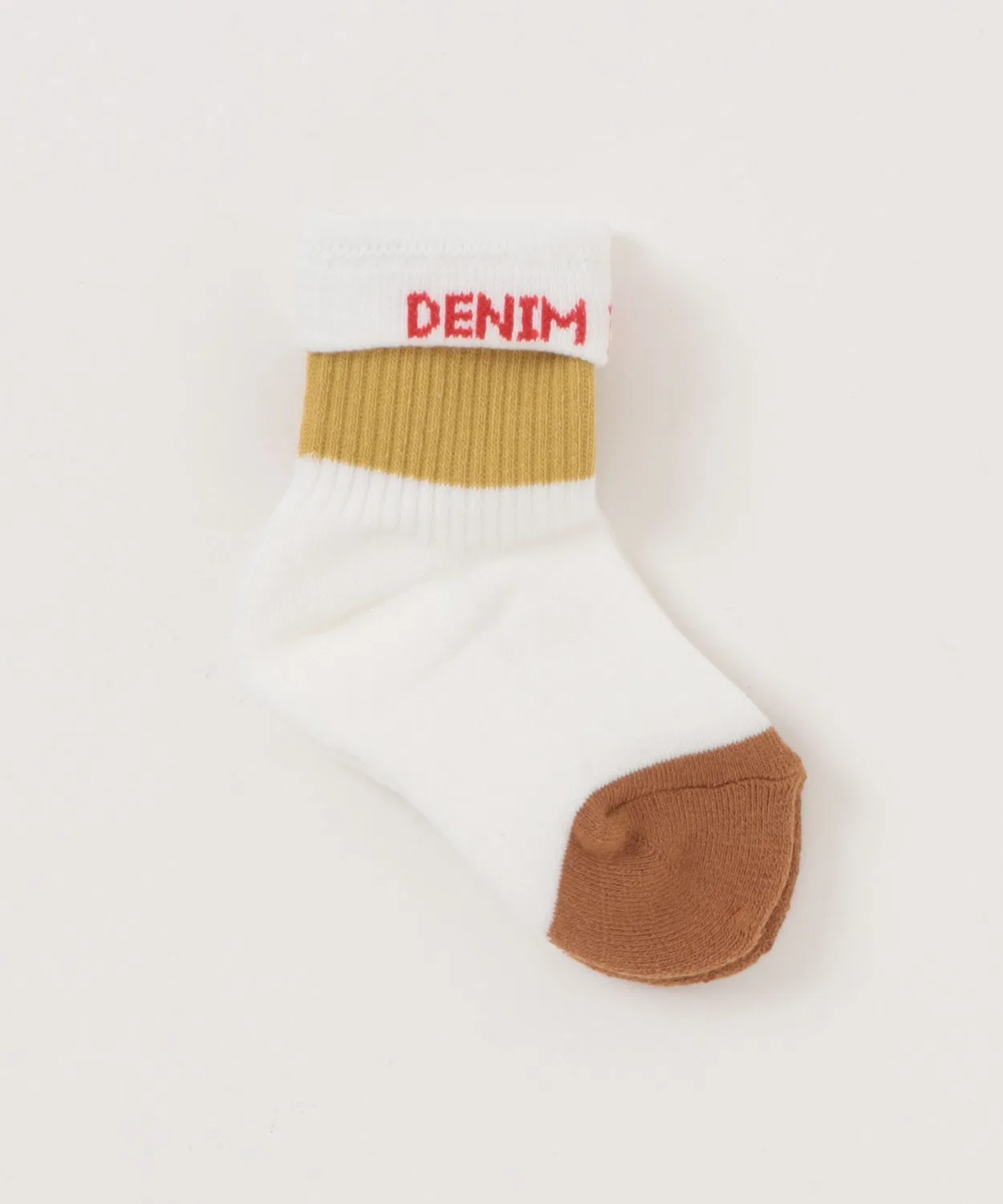 Детские носки с принтом Panel Socks DENIM DUNGAREE, Orange — фото 3