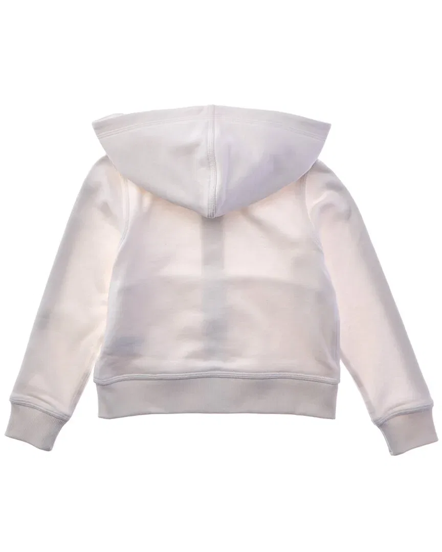 Детская куртка для девочек с вышивкой логотипа Burberry, White — фото 2