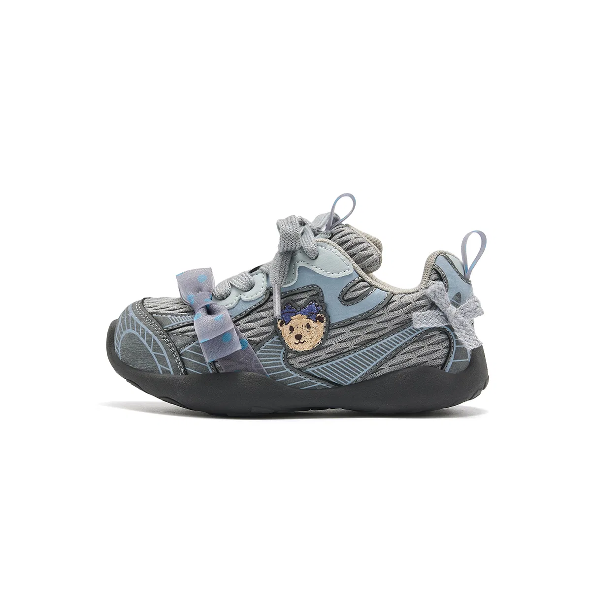 Детские повседневные кроссовки для мальчиков из микрофибры Teenie Weenie, Charcoal Gray Blue