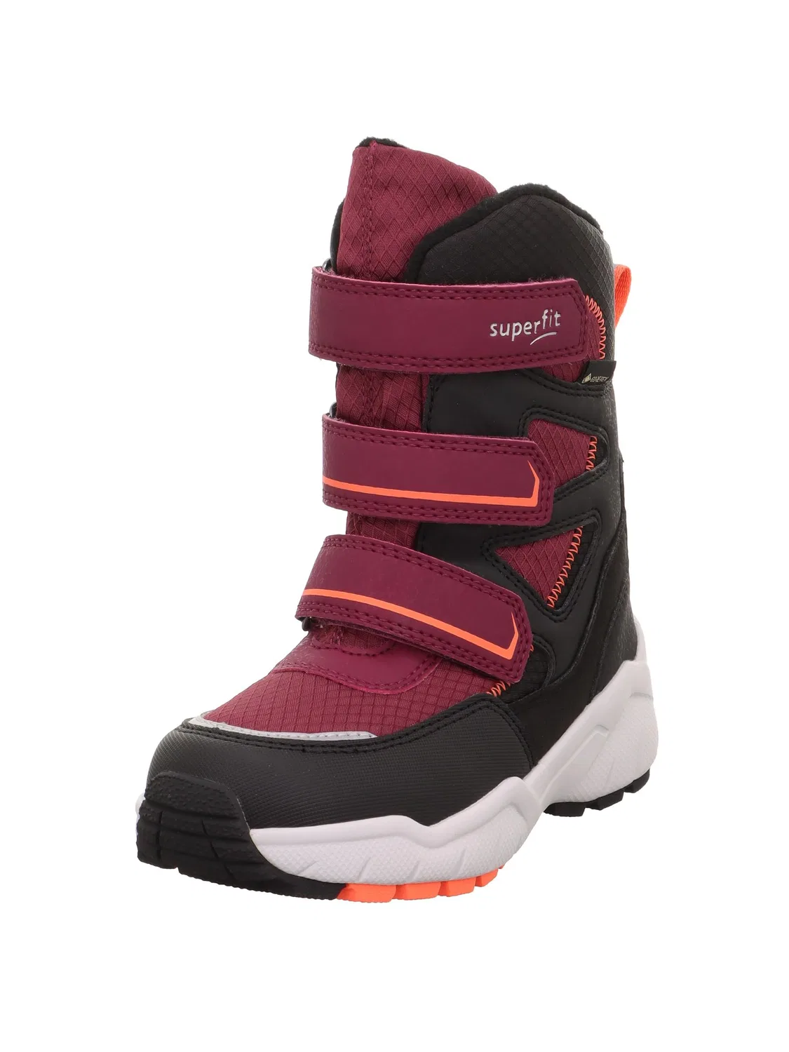 Детские снежные ботинки для девочек теплые Culusuk 2.0 Gore-tex Warm Padding Superfit, Red Black 5000