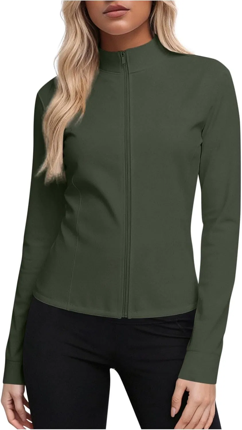 Женская рашгард с половинной молнией UPF50+ Rash Guard, Army Green