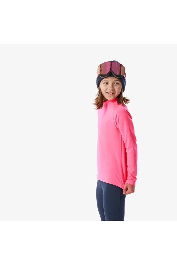 Детское термобелье для девочек с длинным рукавом Wedze Decathlon, Pink — фото 4