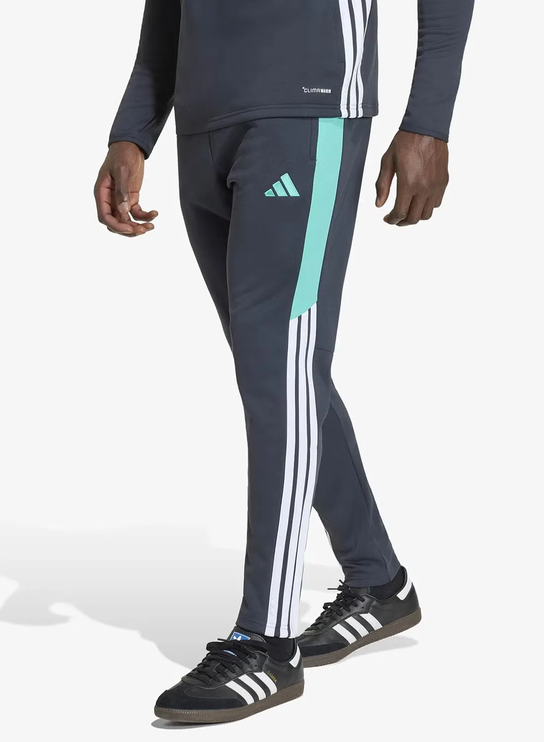 Штаны тренировочные утепленные Tiro 26 Adidas, серый
