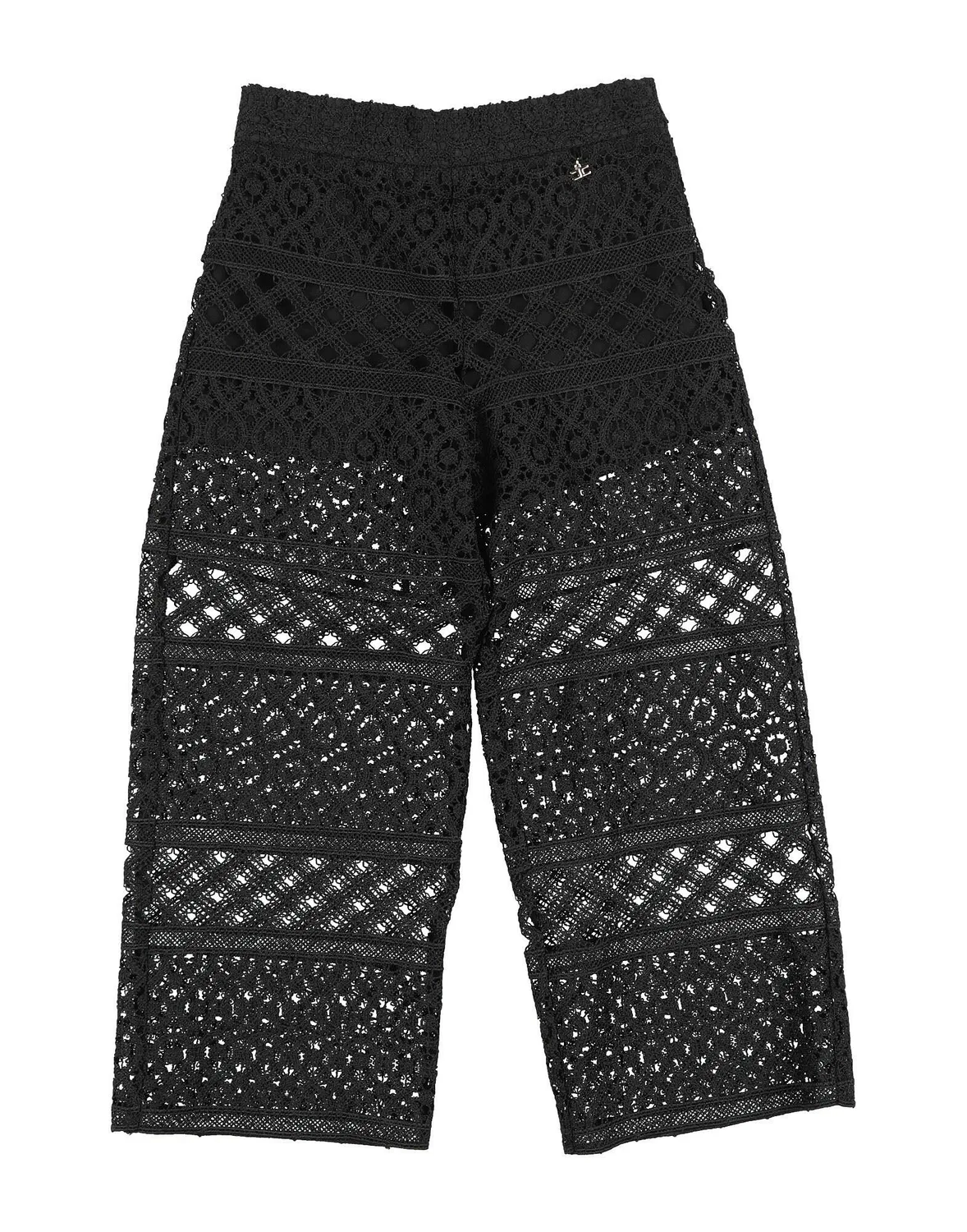 Детские брюки для девочек кружевные Elisabetta Franchi, черный