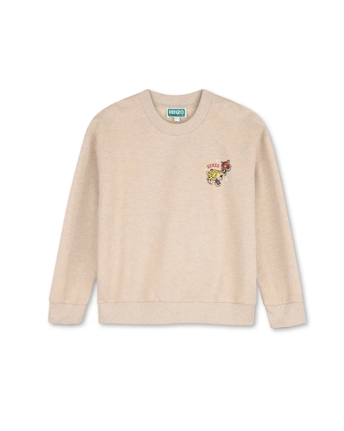 Детская худи для девочек с принтом Kenzo Kids, Gris Claro