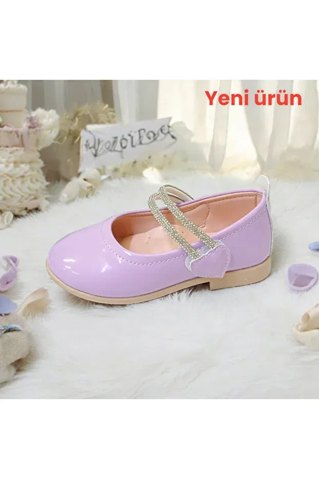 Детские балетки для девочек с ортопедической стелькой Patik Bebe, Lilac — фото 2