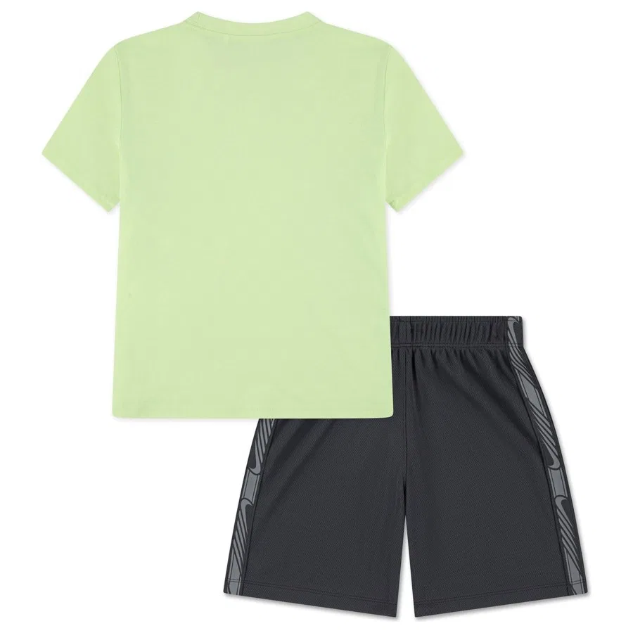 Спортивный комплект из футболки и шорт с сетчатым материалом Lap Mesh Short Set Nike, Неоновый серый — фото 4