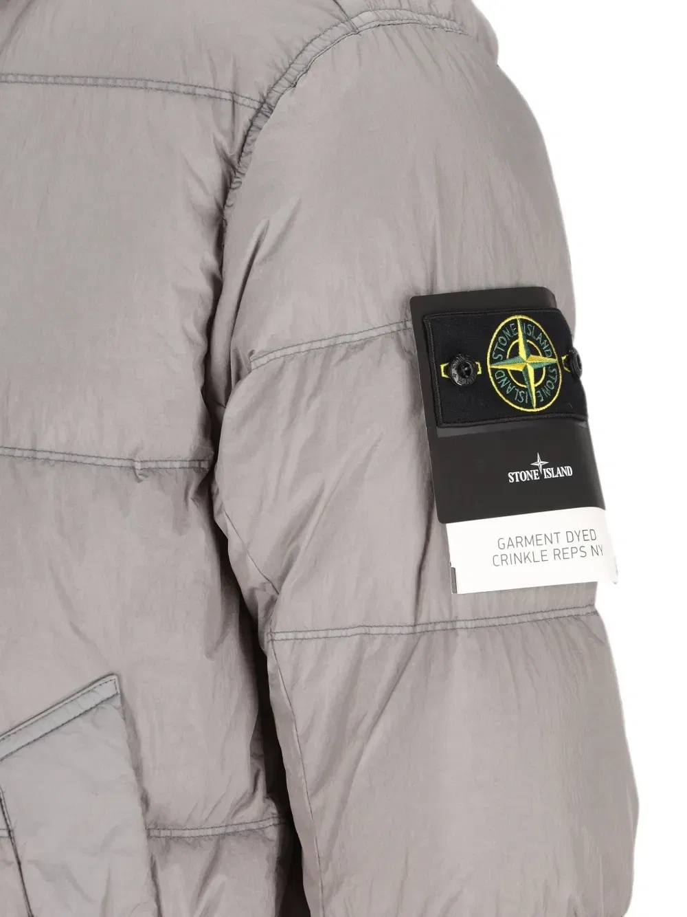 Утепленная куртка из нейлона Crinkle Reps Stone Island, серый — фото 3