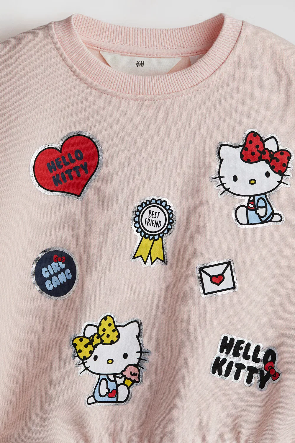 Хлопковая толстовка с принтом H&M, Hellrosa/Hello Kitty — фото 2