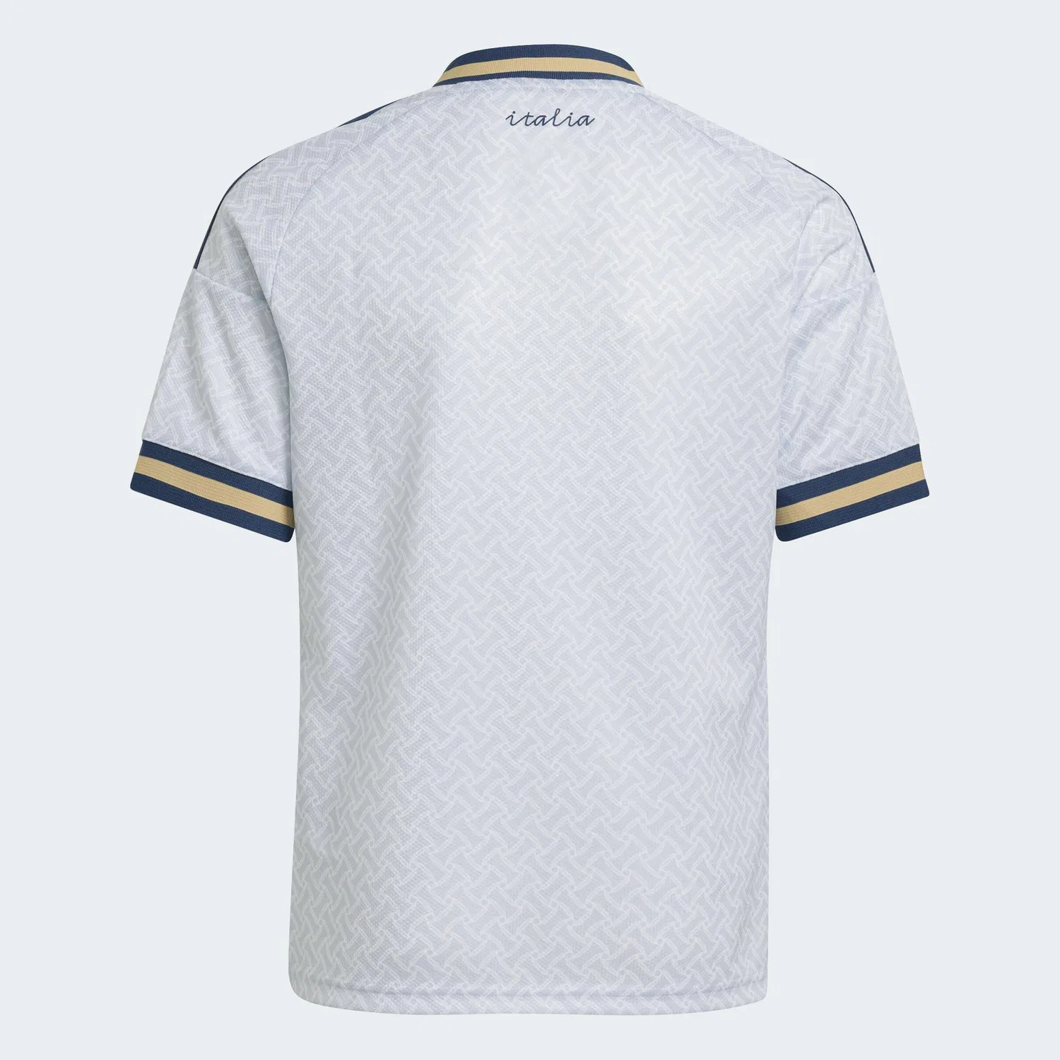 Детская футболка Adidas Performance Shirt Italy 26 Away Kids темно-синего цвета — фото 3