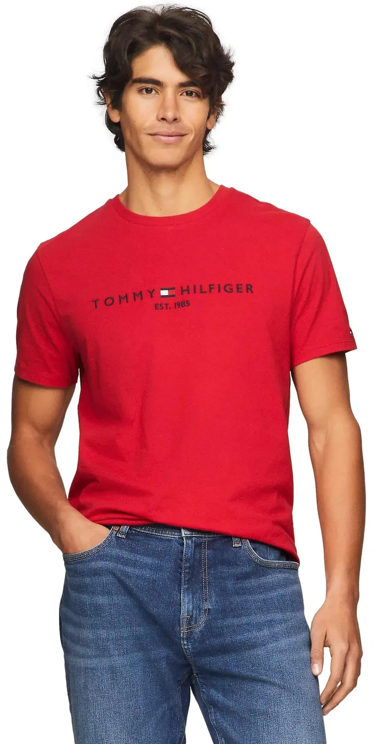 Мужская футболка с вышивкой Tommy Logo Tommy Hilfiger, 2-Primary Red