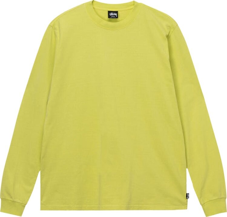 

Лонгслив Stussy Pigment Dyed Long-Sleeve Crew 'Yellow', желтый