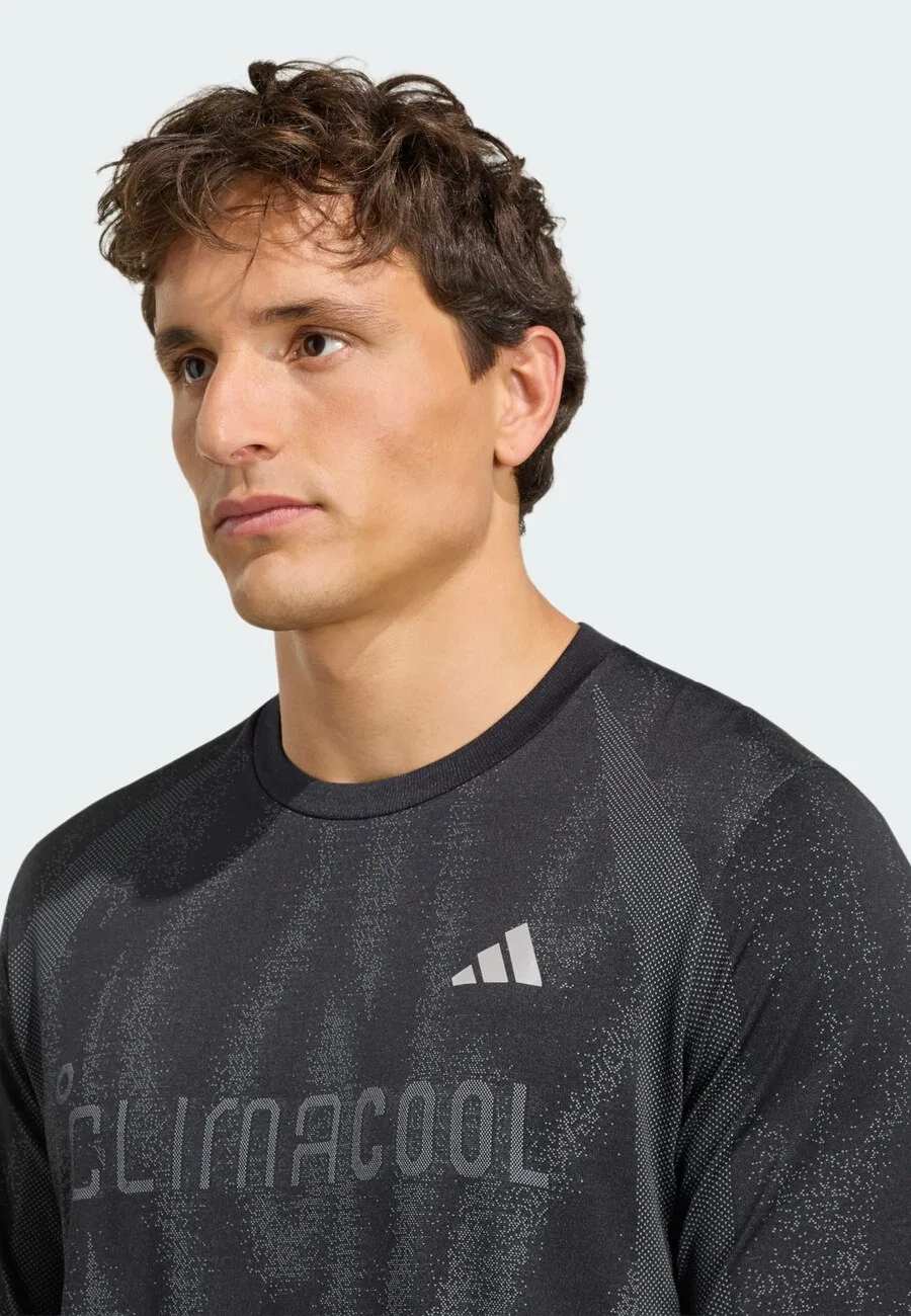 Футболка ADIDAS PERFORMANCE Performance Shirt 'Tech Apparel' черного цвета — фото 4