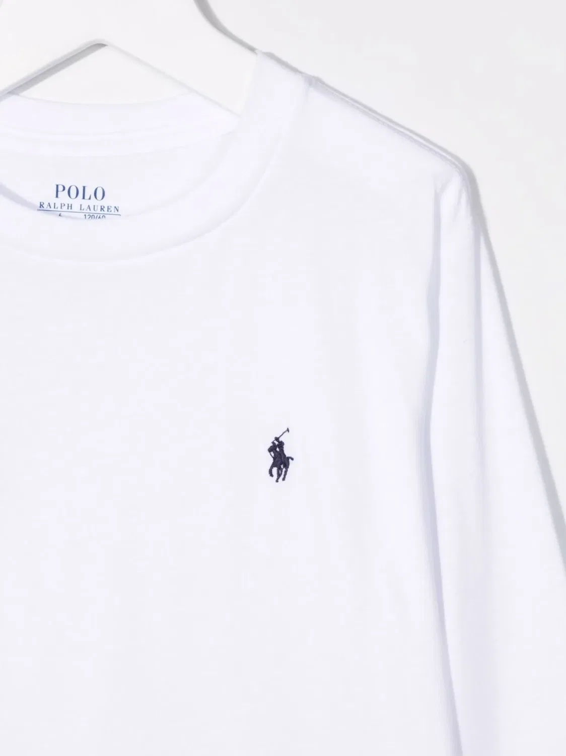 Polo Ralph Lauren Футболка с вышитым логотипом белая — фото 3