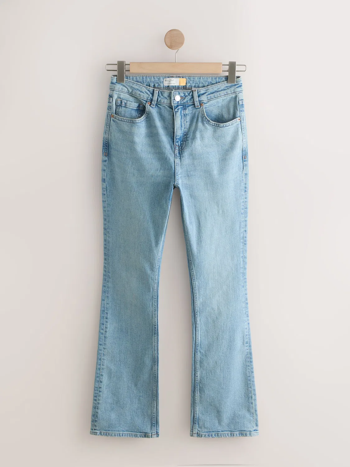 Джинсы клеш, средняя посадка, Light Blue Next