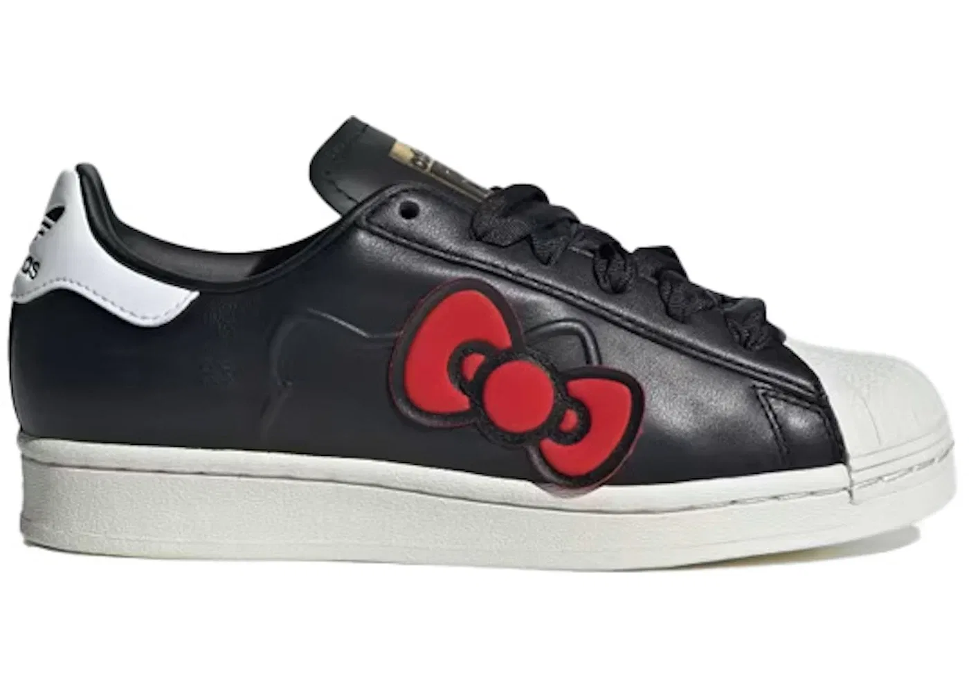 Детские кроссовки Lifestyle с принтом Hello Kitty 50th Anniversary Adidas Superstar, Core Black/Cloud White/Red