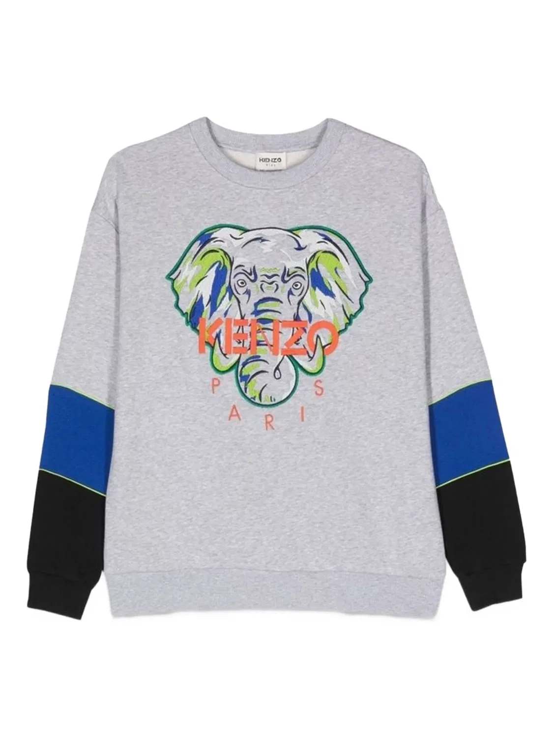Свитшот с принтом бегемота от Kenzo, серый