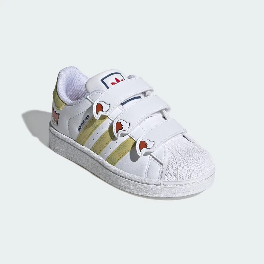 Детские кроссовки с принтом Zootopia adidas Originals Superstar II, Белый — фото 2
