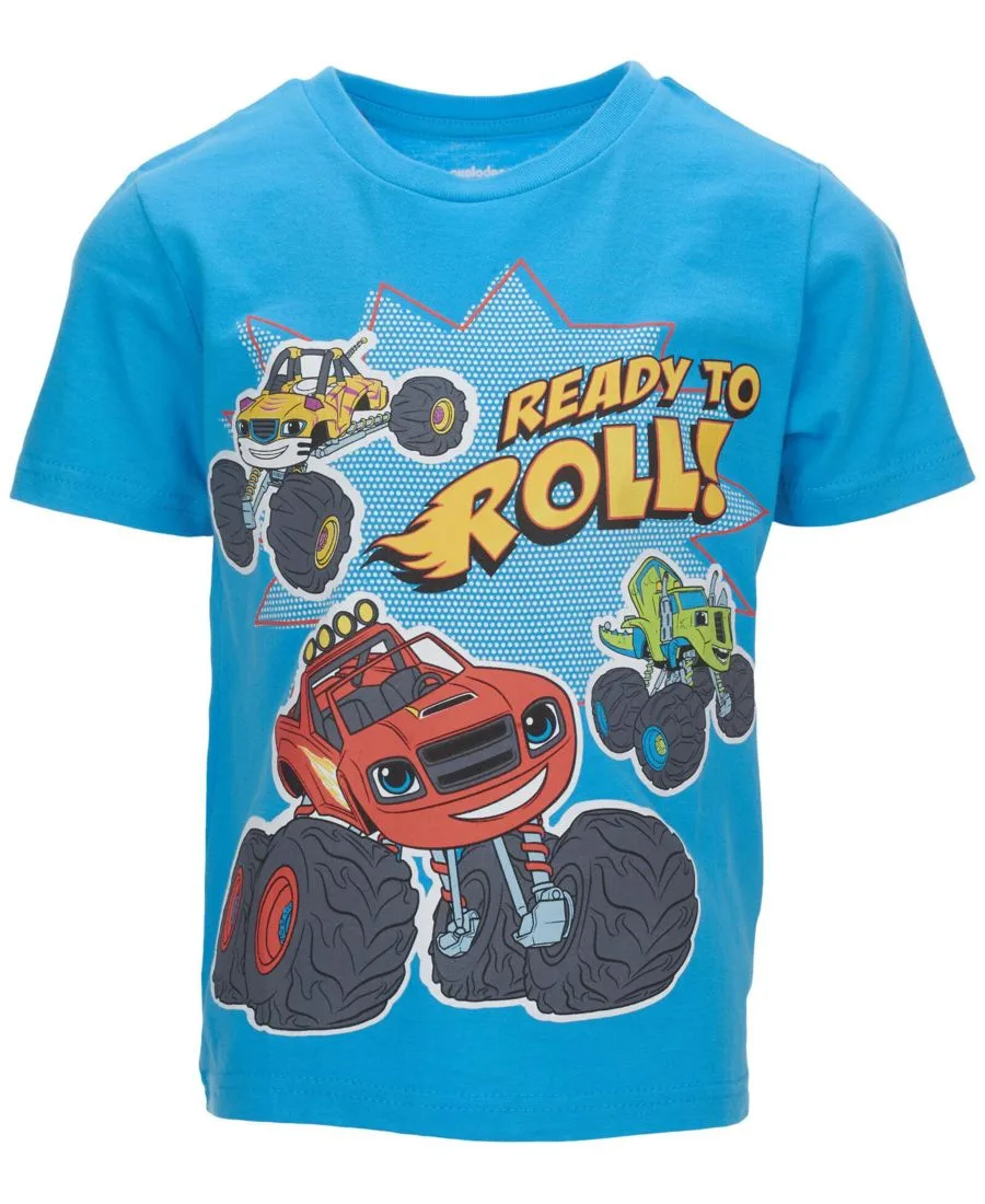 Набор из двух футболок Nickelodeon Blaze and the Monster Machines, красный/синий — фото 4