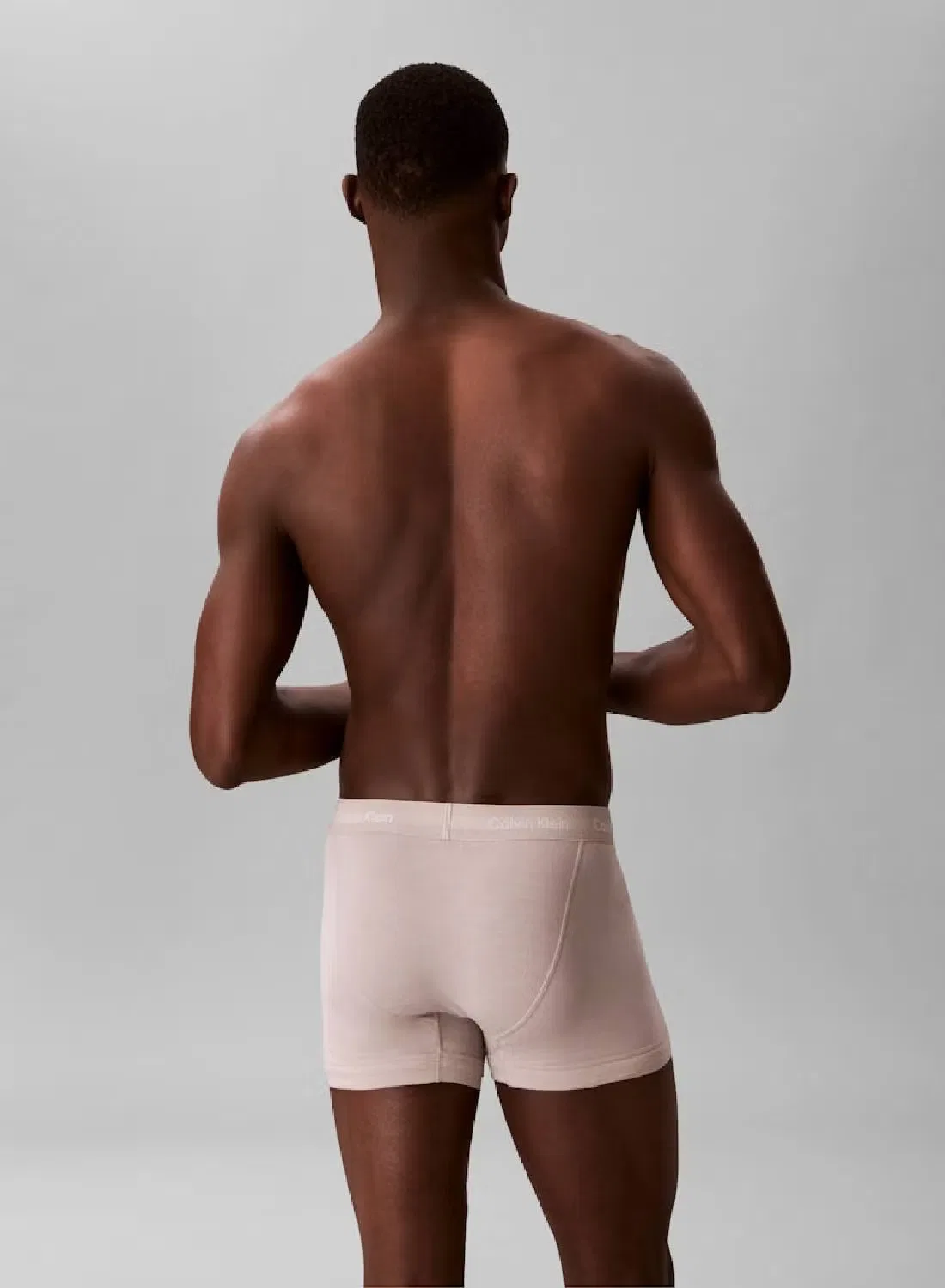 Трусы-боксеры хлопковые 3 pack trunks Cotton Stretch Calvin Klein, синий — фото 4