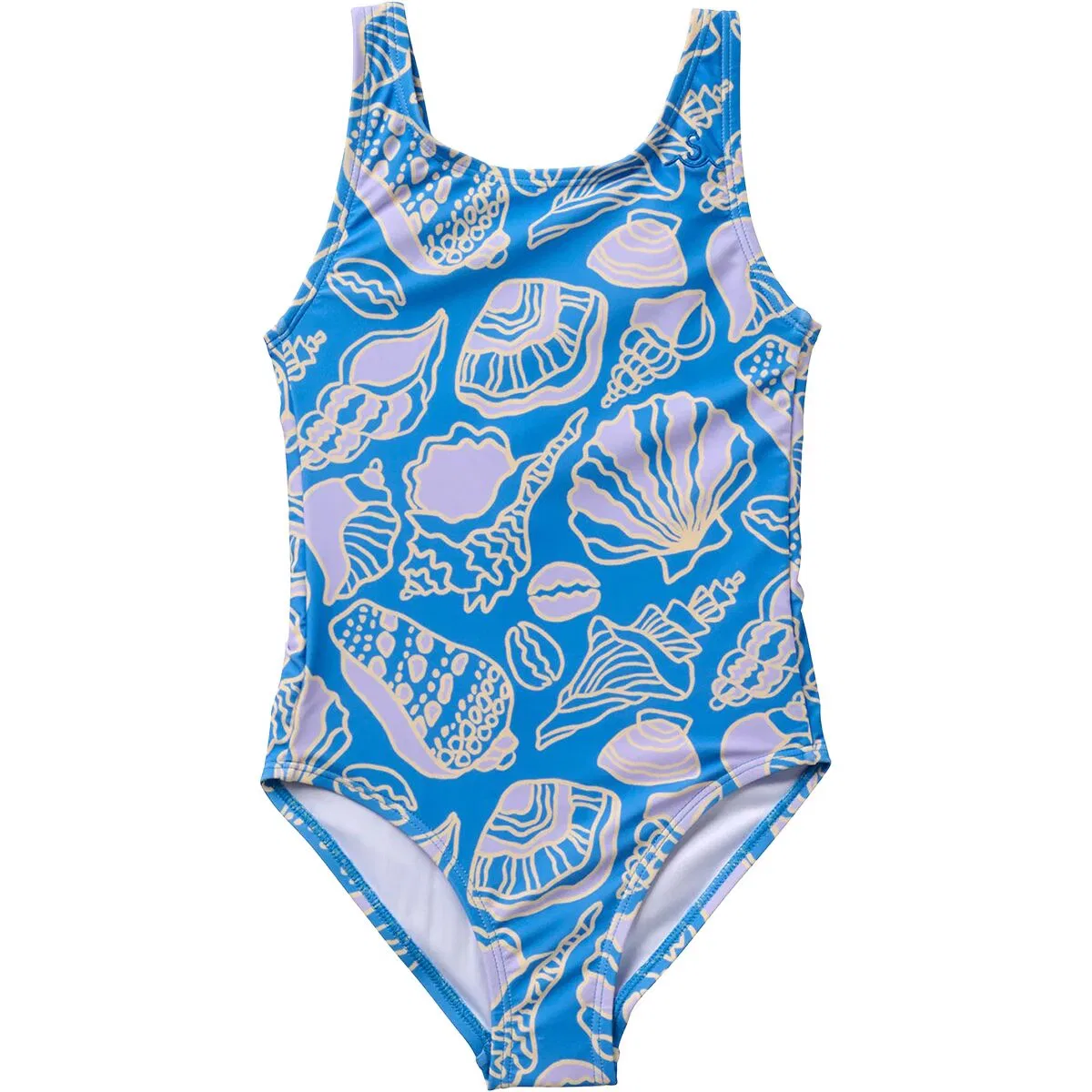 Детский купальник слитный с принтом Seashells Seaesta Surf, Periwinkle