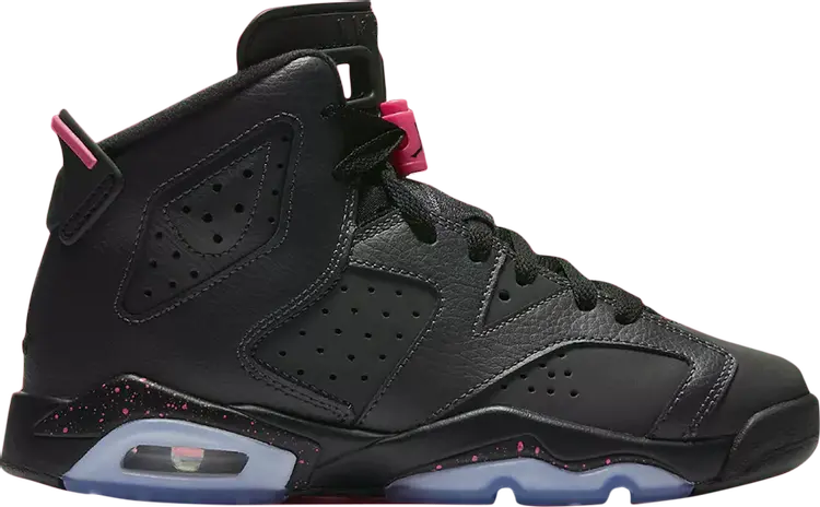 

Кроссовки Air Jordan 6 Retro GS Hyper Pink, черный