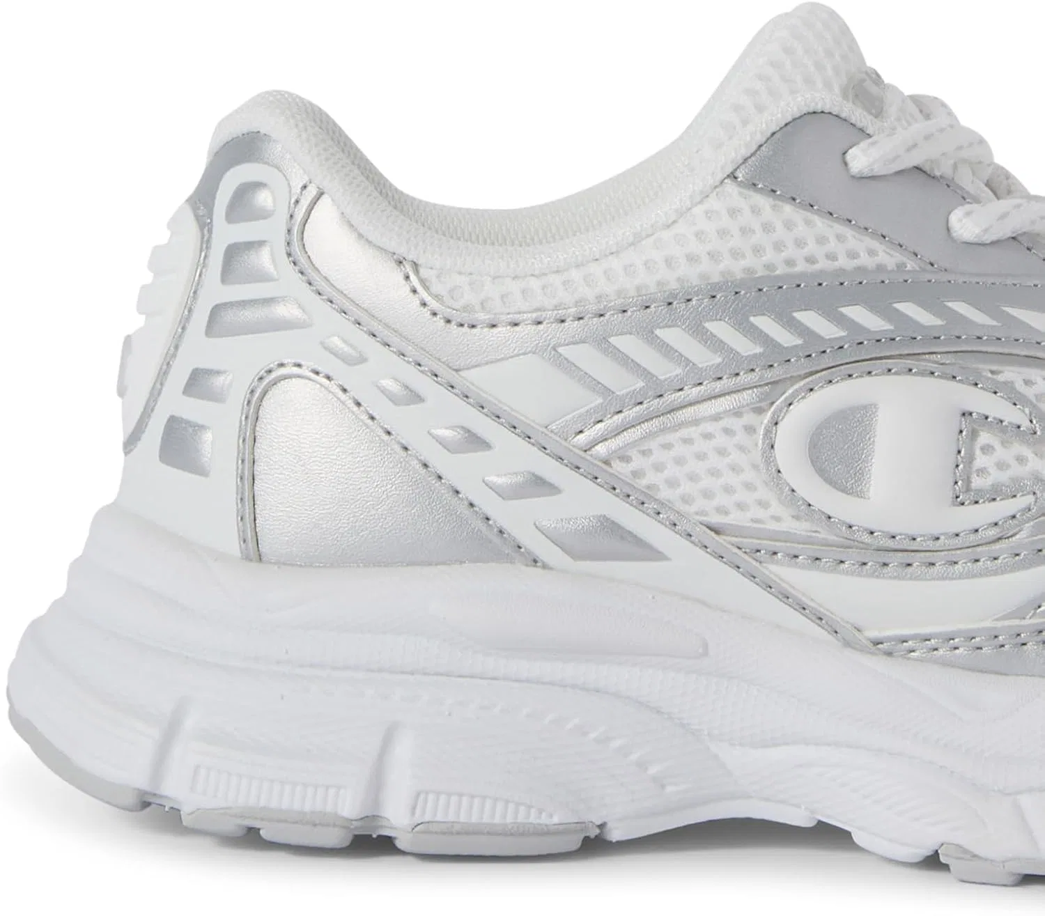 Детские кроссовки для мальчиков с низким вырезом Champion, White And Light Grey — фото 2