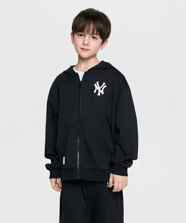 Спортивный базовый комплект худи с молнией, ny Mlb Kids, черный — фото 4