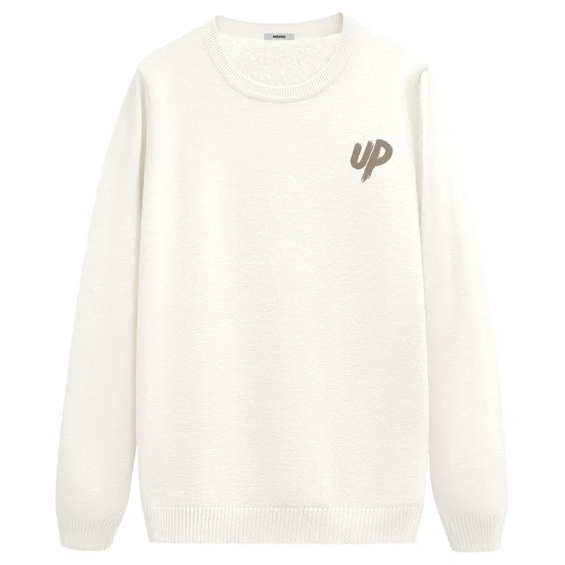Детский джемпер безрукавный с начесом MINISO, White (with Up Chest Logo)