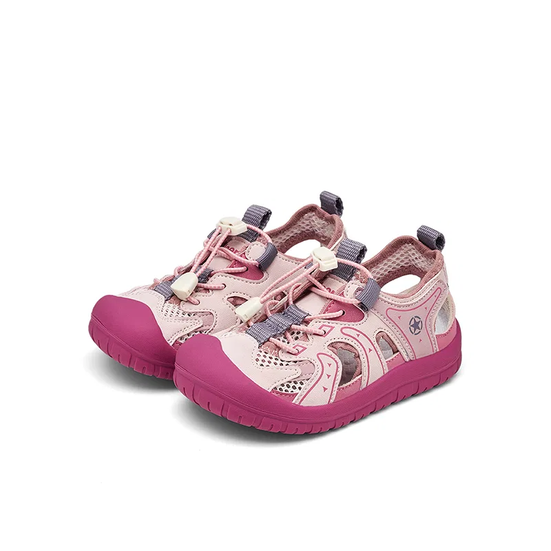 Детские сандалии для девочек с закрытым носком Jeep, Cherry Blossom Pink/Fuchsia — фото 4
